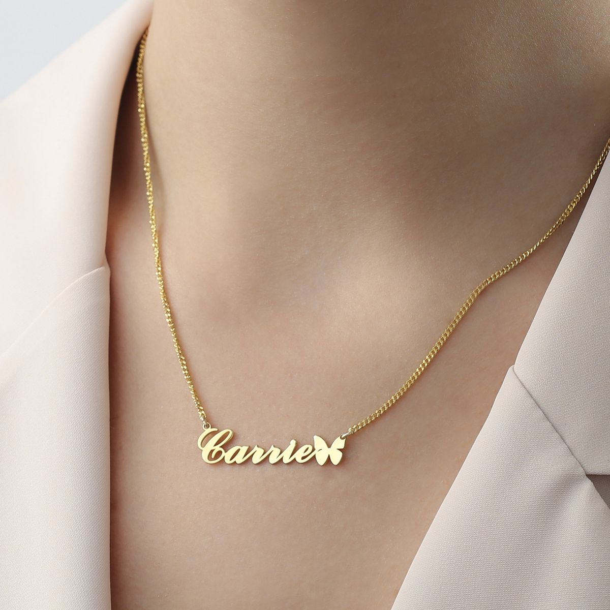 Minimal Elegant Butterfly Necklace