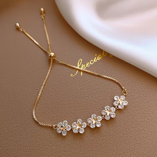 Pointed Star Petal Bracelet - Minimalist Style Individual Star Jewelry Suitable for Daily Wear & Vacation, Year-Round Versatile Online Celebrity Status Accessory (No Plating, Star Shape)