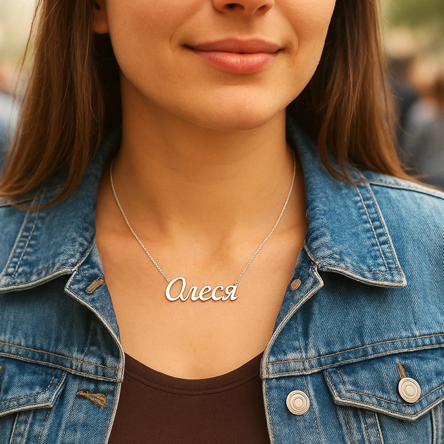 Name Necklace in Russian Language
